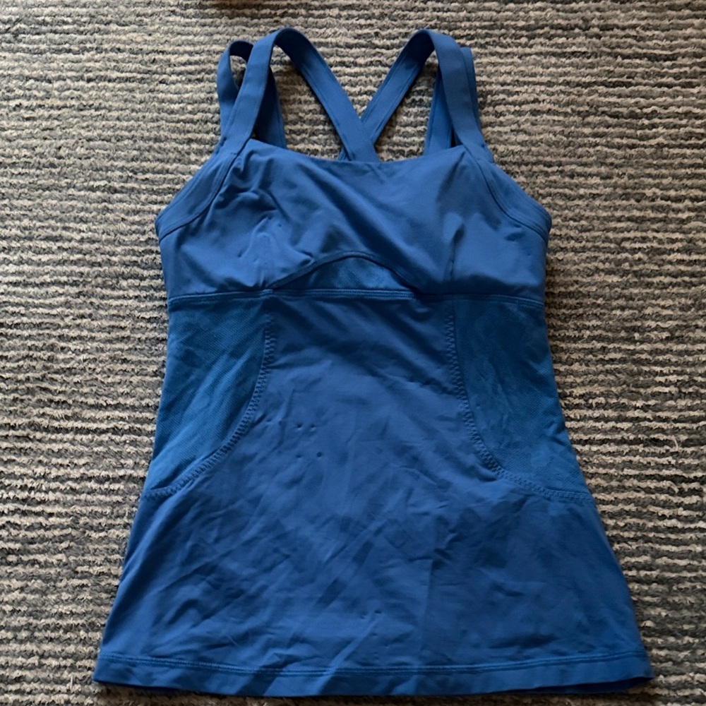 lululemon athletica Vibrant Blue Tank Top